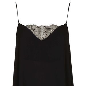 Topshop | Black Cami, Lace Detail (6)